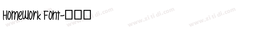 Homework Font字体转换